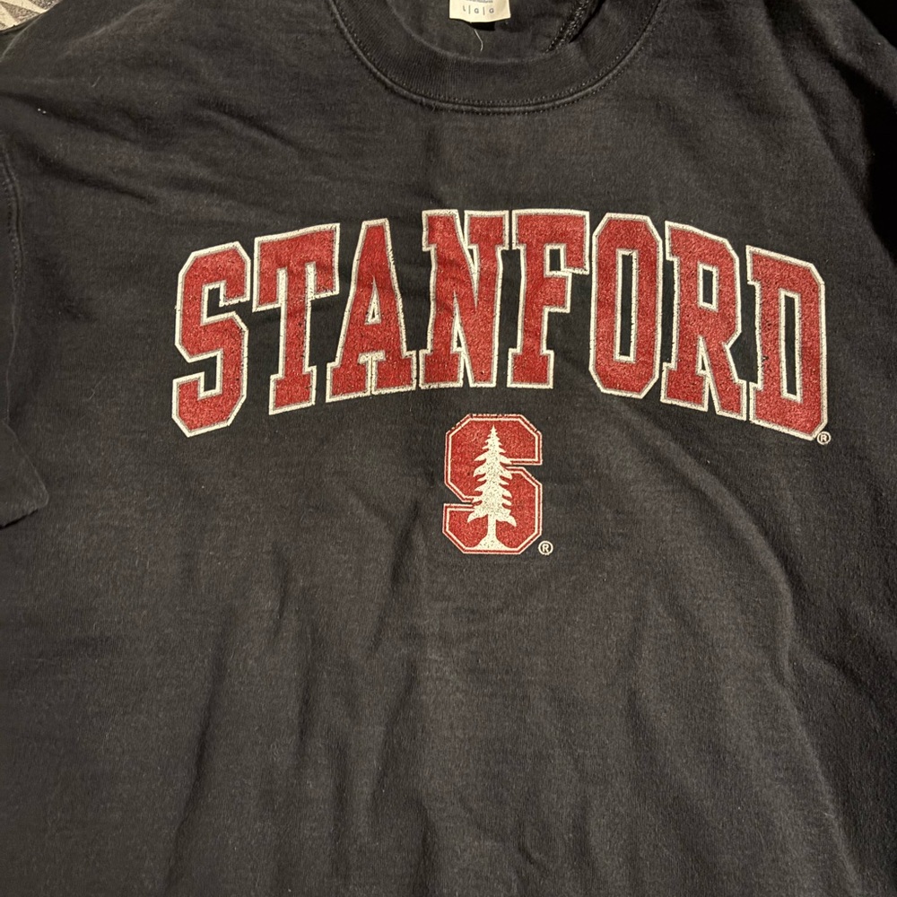 Stanford University Black Crewneck Sweatshirt
